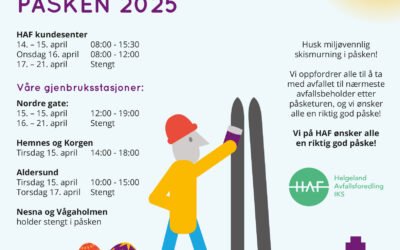 Åpningstider påsken 2025